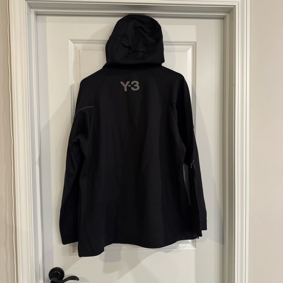Y-3 adidas Yohji Yamamoto CH1 Knit Shell Full Zip Jacket in Black - Picture 9 of 12
